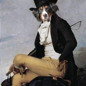 portrait de Berger en cavalier de artiste Daniel trammer