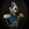 Portrait de fox en officier oeuvre de Daniel Trammer
