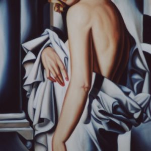 Femmes en robe grise oeuvre de Daniel Trammer