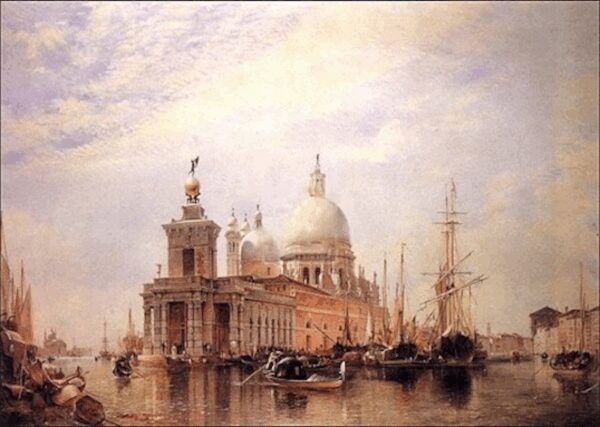 Le grand canal de Venise oeuvre de Daniel Trammer