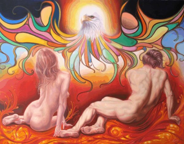 La fécondité 160x130 cm oeuvre originale de Daniel Trammer